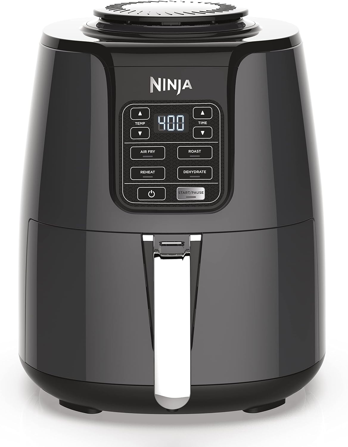 Ninja Air Fryer, Thermometer, Roast, Bake, Air Fry, Crisps, Broil, Reheats, Keep Warm, 10-in-1, Fries, Frozen Food, Veggies, and Meat, Quick Meals, Healthy Meals, Less Oil, 10 QT, Grey, DZ550​