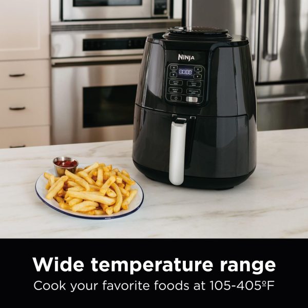 Ninja Air Fryer, Thermometer, Roast, Bake, Air Fry, Crisps, Broil, Reheats, Keep Warm, 10-in-1, Fries, Frozen Food, Veggies, and Meat, Quick Meals, Healthy Meals, Less Oil, 10 QT, Grey, DZ550​ - Image 5