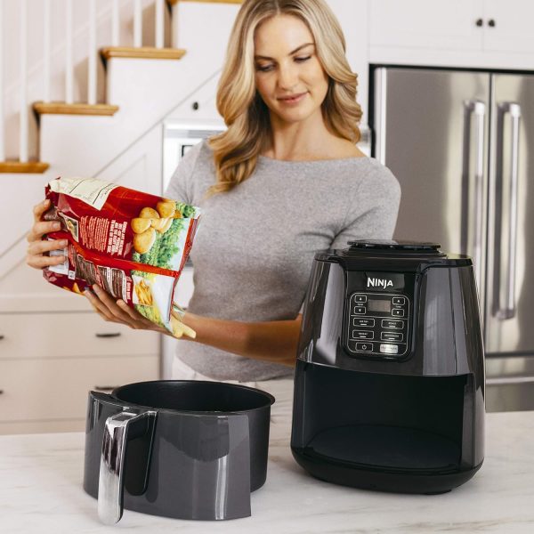 Ninja Air Fryer, Thermometer, Roast, Bake, Air Fry, Crisps, Broil, Reheats, Keep Warm, 10-in-1, Fries, Frozen Food, Veggies, and Meat, Quick Meals, Healthy Meals, Less Oil, 10 QT, Grey, DZ550​ - Image 9
