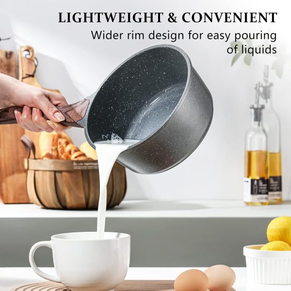 SENSARTE Nonstick Frying Pan Skillet, Swiss Granite Coating Omelette Pan, Healthy Stone Cookware Chef's Pan, PFOA Free (8/9.5/10/11/12.5 Inch) (9.5 Inch) - Image 3