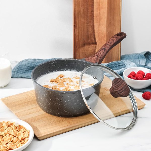 SENSARTE Nonstick Deep Frying Pan Skillet, 10/11/12-inch Saute Pan with Lid, Stay-cool Handle, Chef Pan Healthy Stone Cookware Cooking Pan, Induction Compatible, PFOA Free (10-Inch) - Image 7